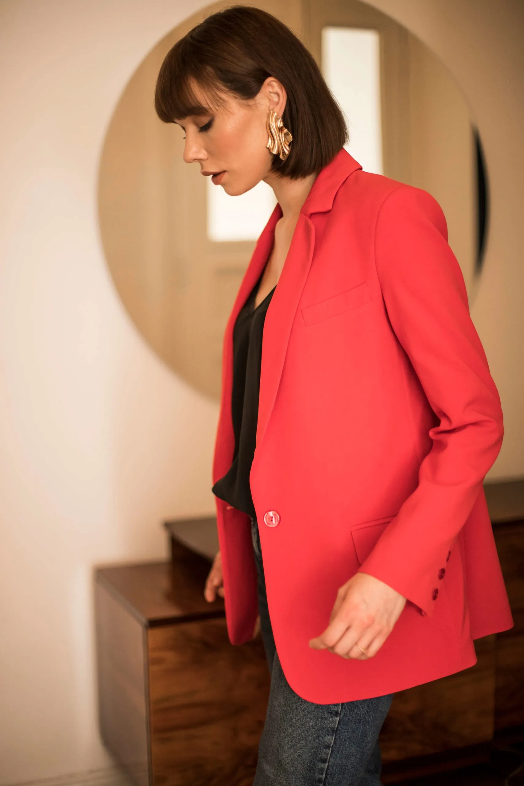 Vogue Blazer Red