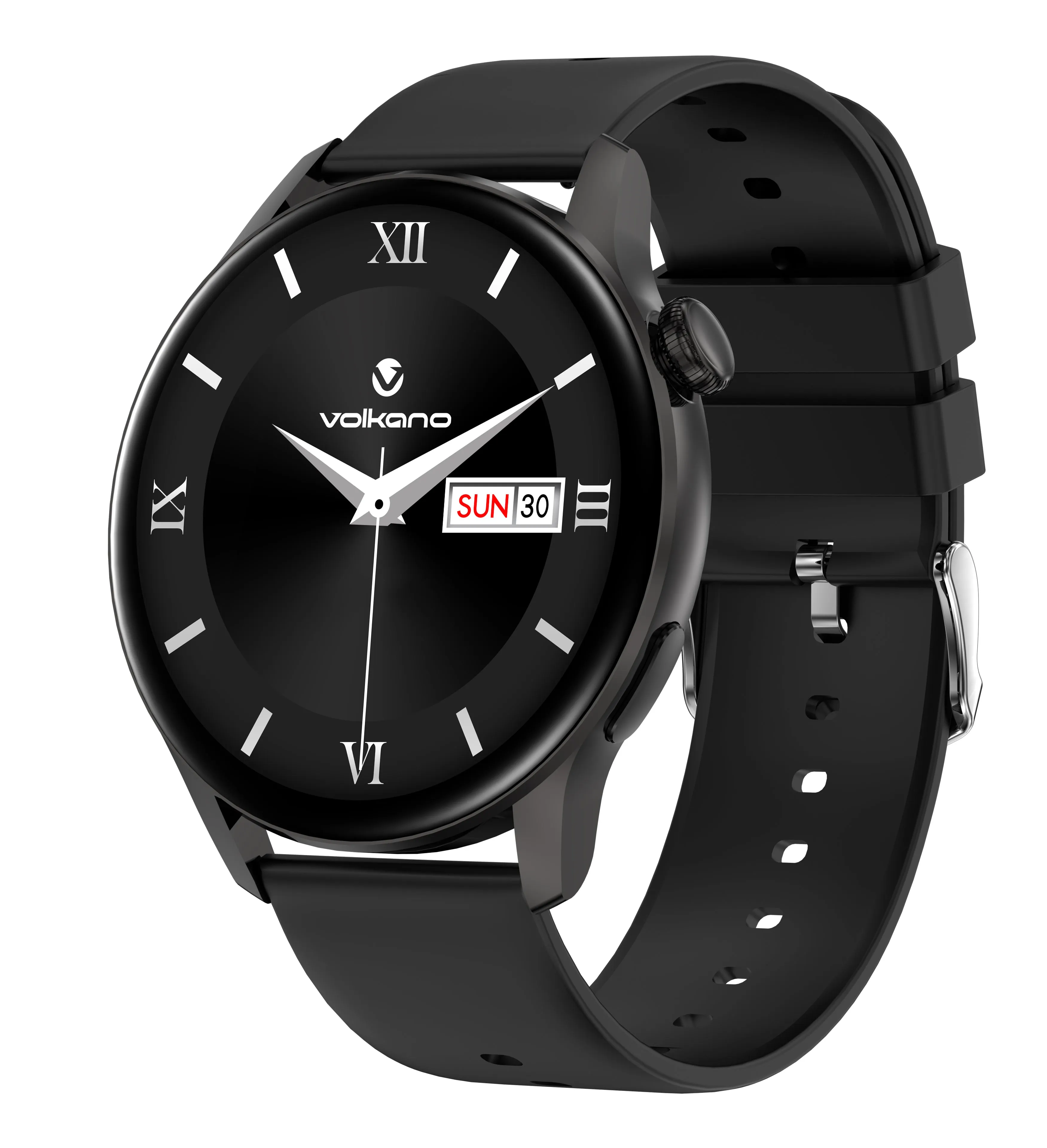 Volkano Fit Forte Series Smart Watch with Leather Strap