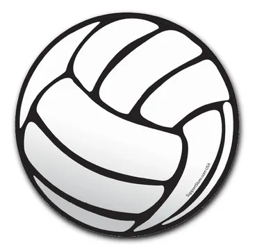 Volleyball Car Magnet - 6" Round