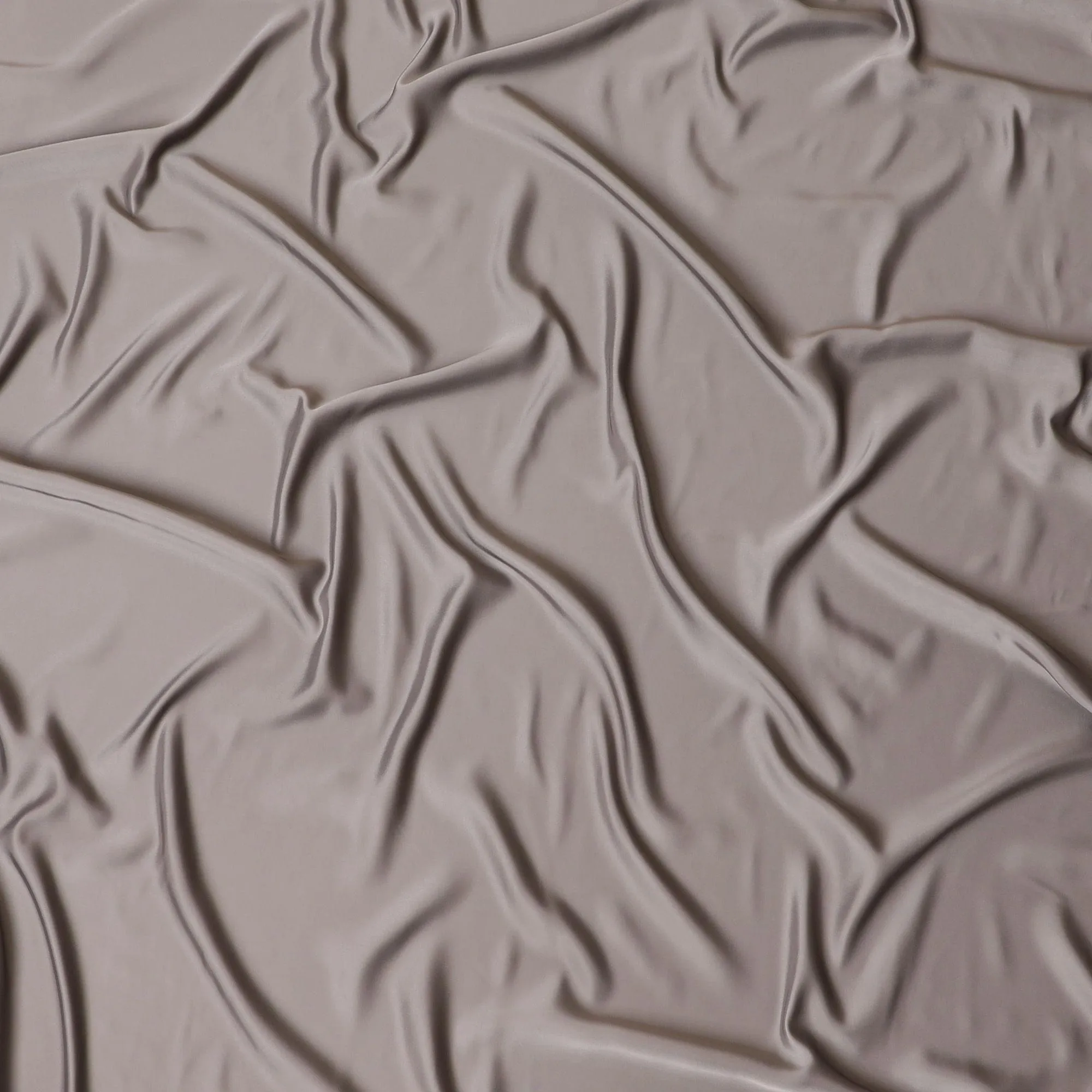 Walnut brown plain 100% Biodegradable cupro fabric with satin finish-D7869