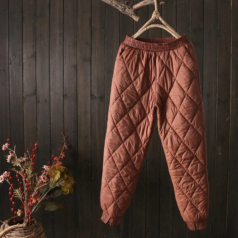 Warm Down Cotton Trousers