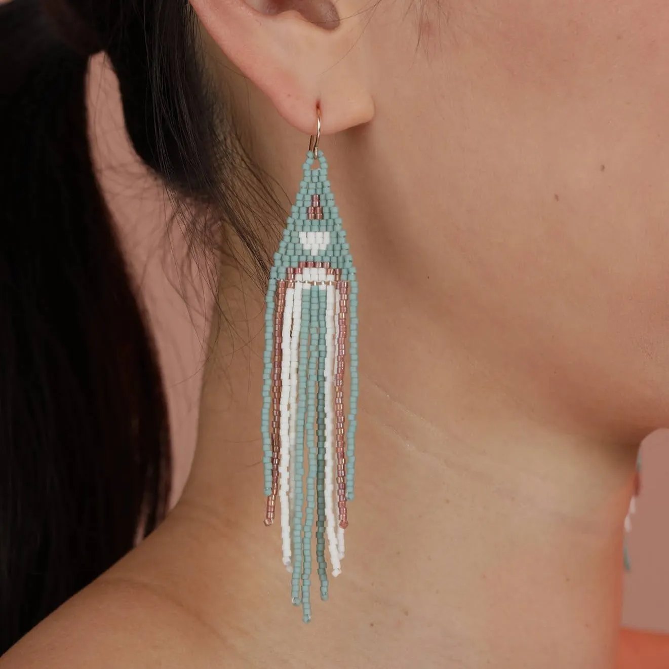 Waterfall Beaded Earrings (3 Colorways)