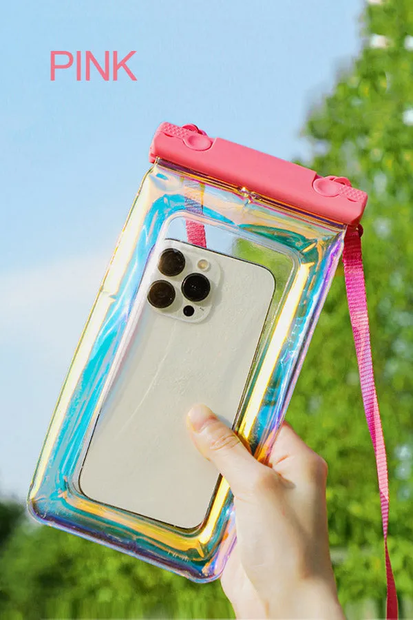 Waterproof Phone Pouch with Lanyard Clear Leakproof PVC Cell Phone Dry Bag Case Protector