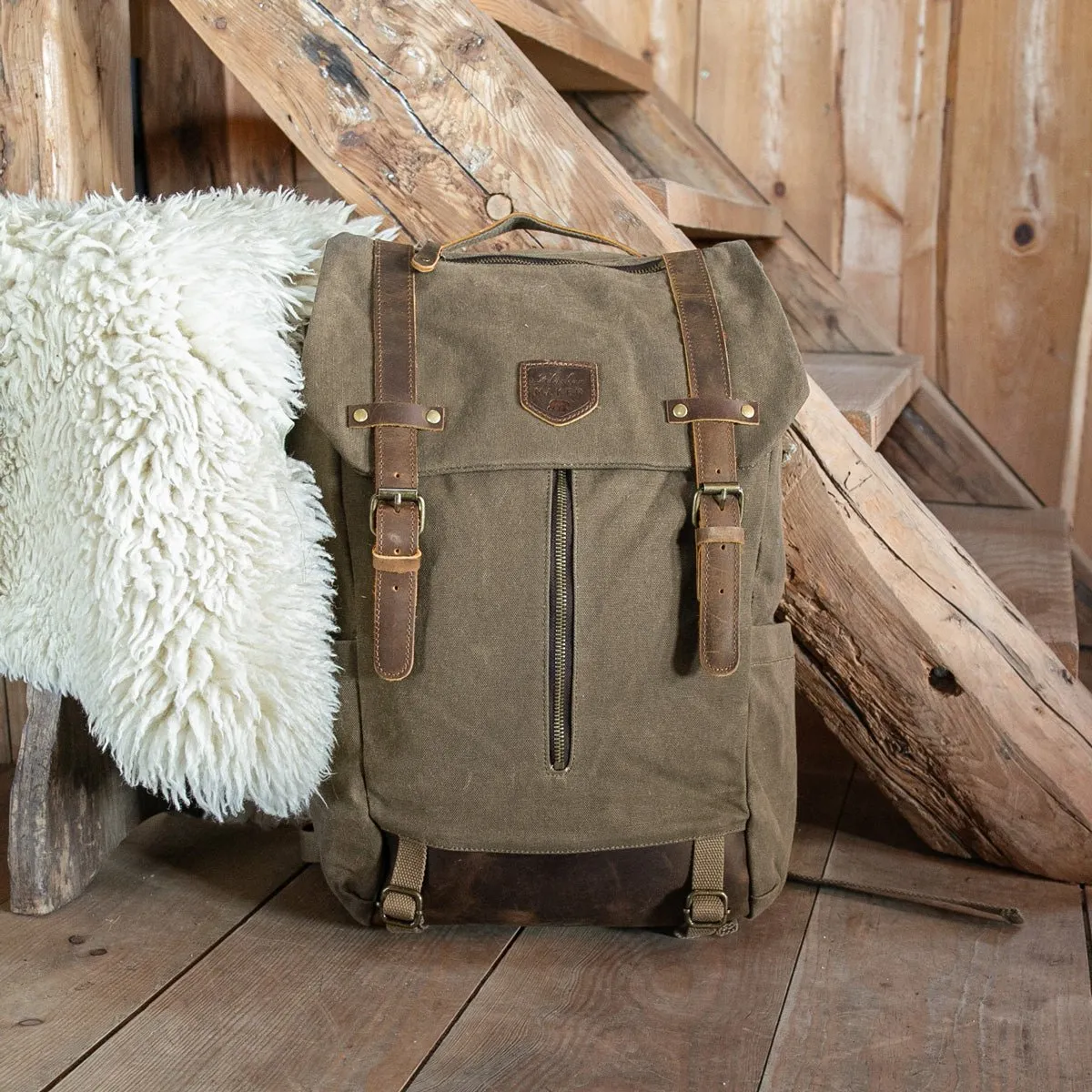 Waxed Canvas Backpack