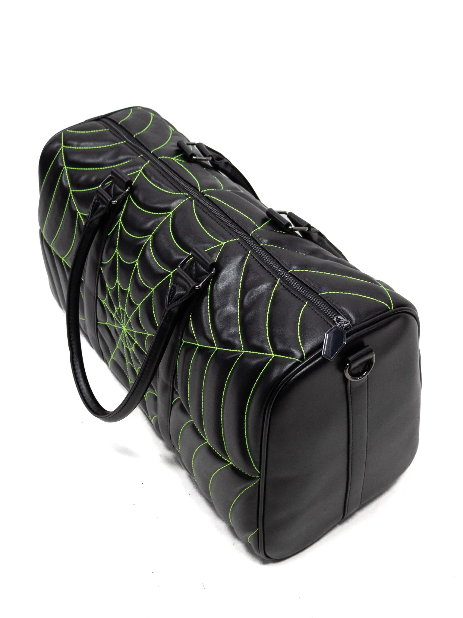 Web Weekender Bag (Black/Green) FOXBLOOD