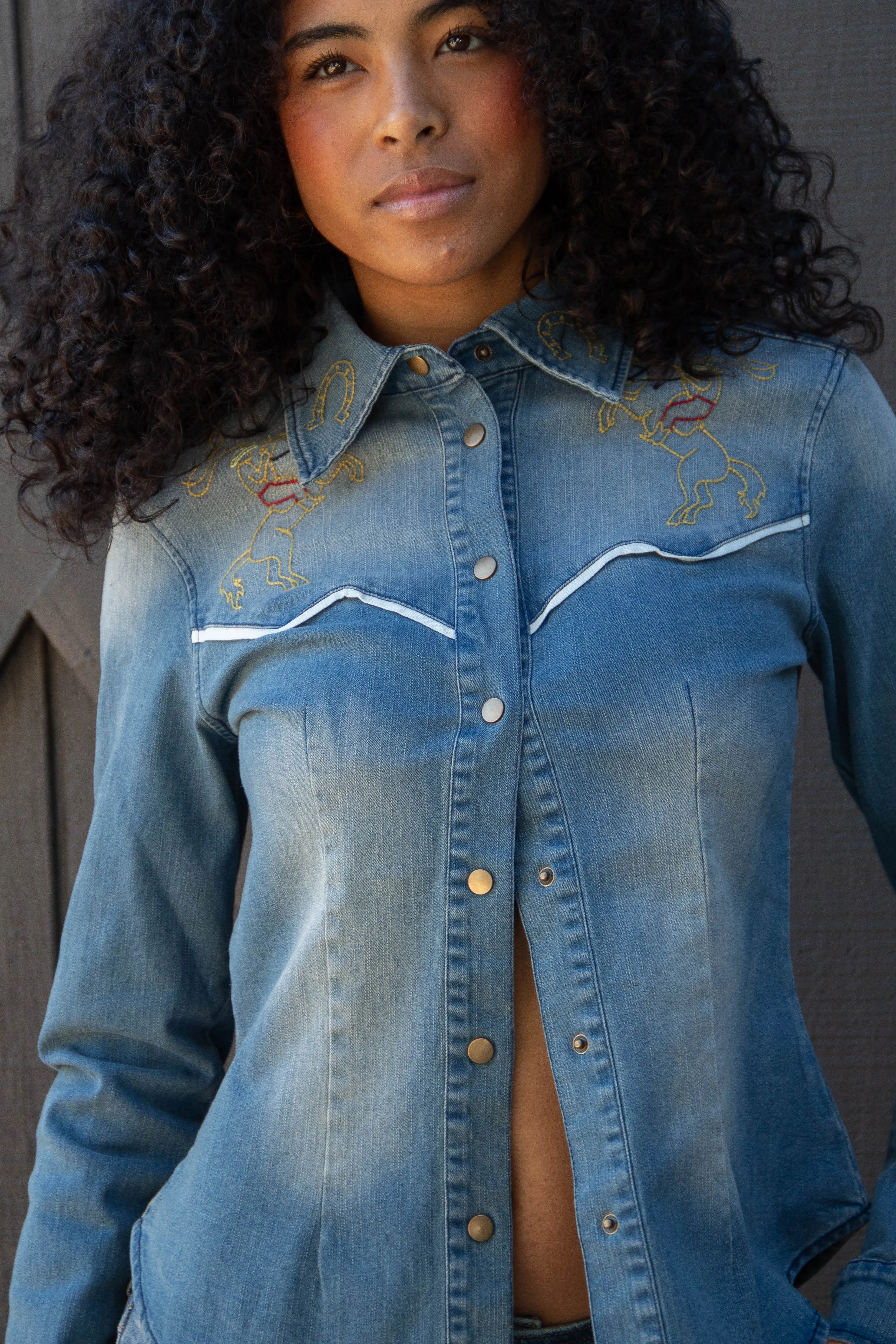 Western Embroidered Denim Jacket