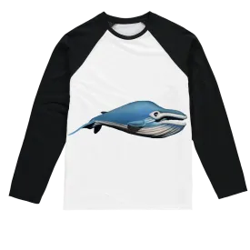 Whale Sublimation Baseball Long Sleeve T-Shirt