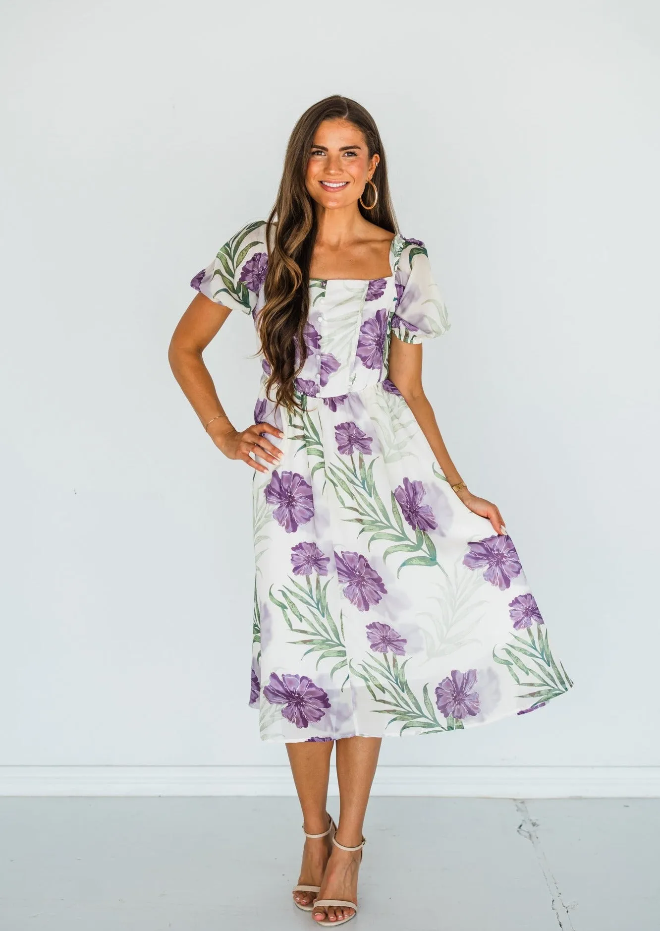 Where Happiness Begins Floral Dress