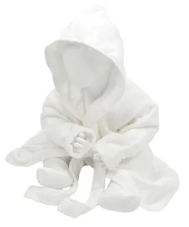 White - ARTG® Babiezz® hooded bathrobe