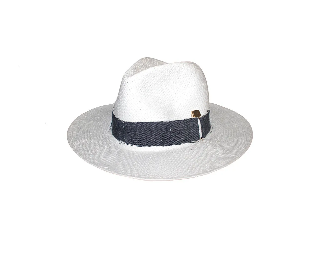 White Fedora Style Hat - The Love Hat