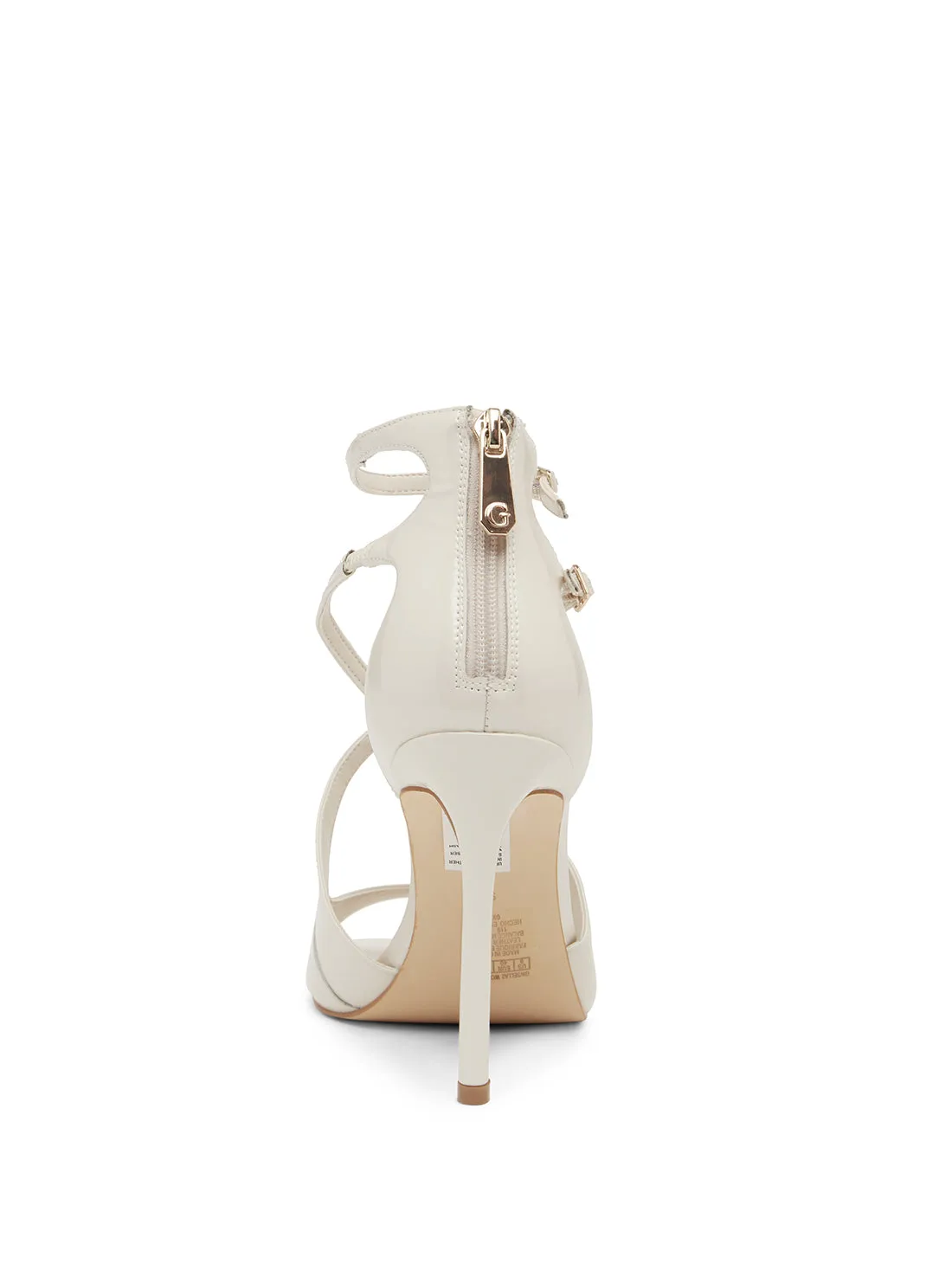 White Patent Sella Heels