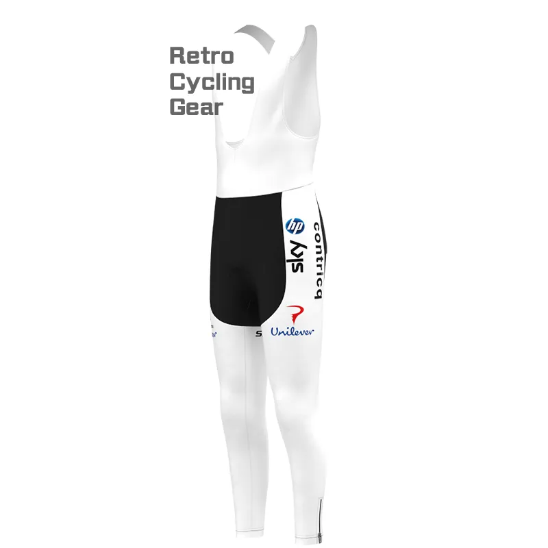 white sky Retro Long Sleeve Cycling Kits