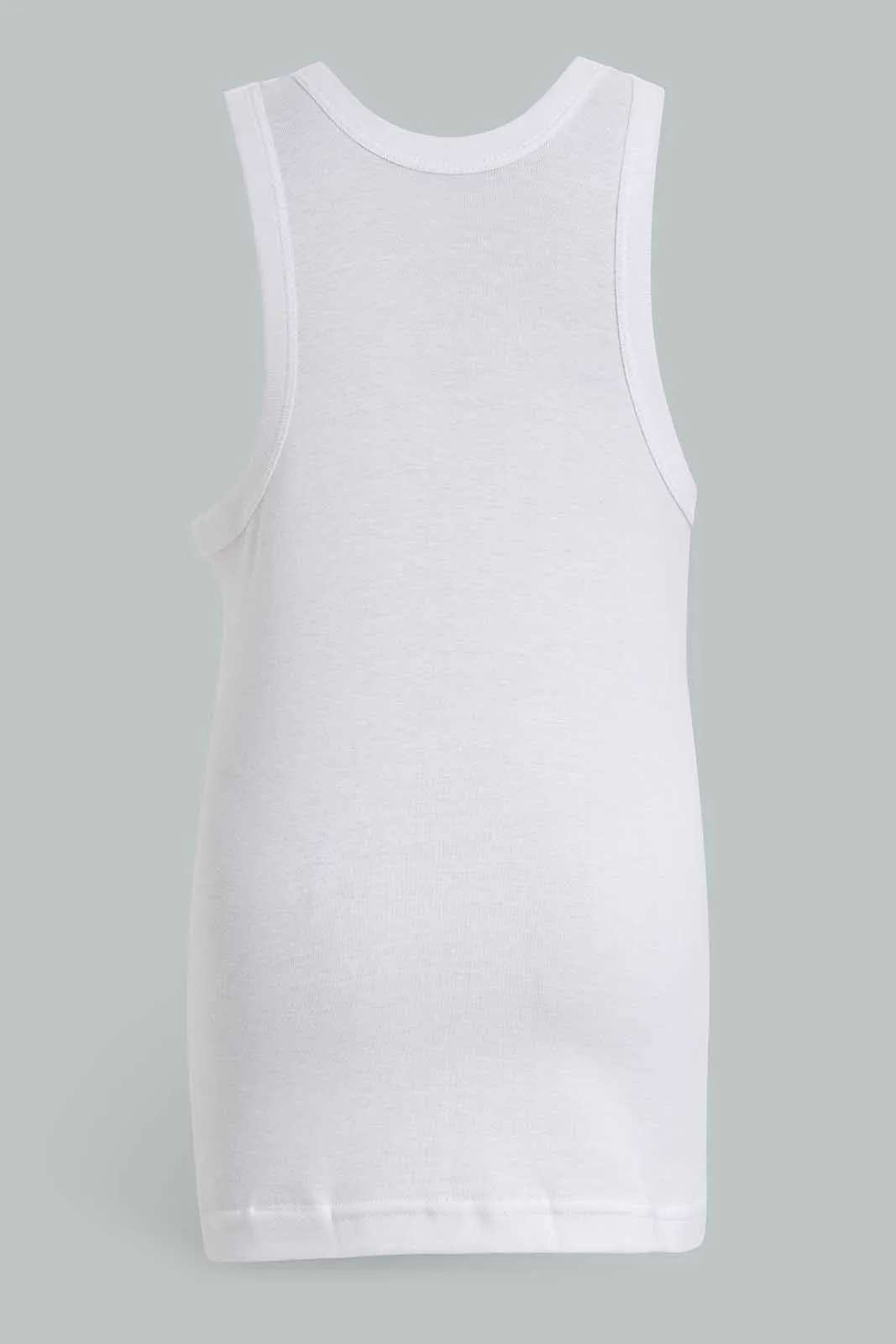 White Sleeveless Vests (3-Pack)