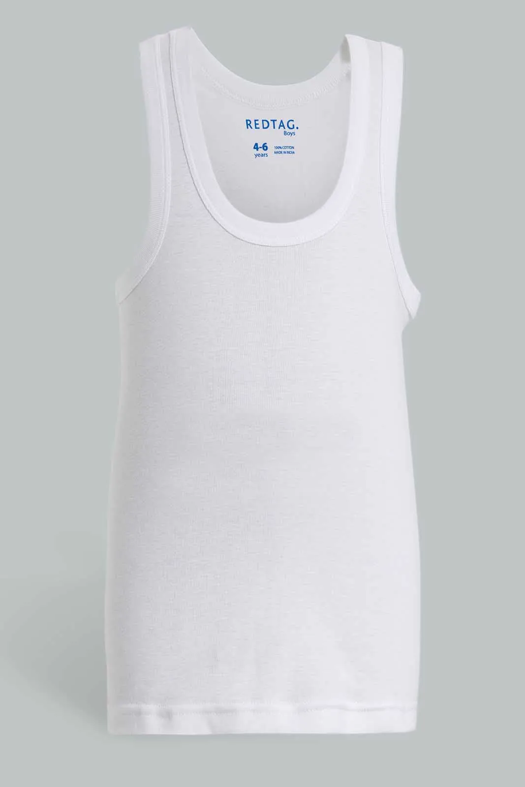 White Sleeveless Vests (3-Pack)