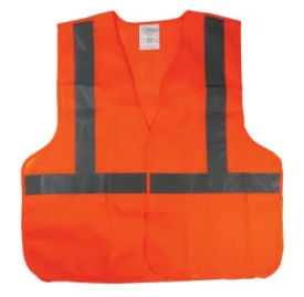 Wholesale Bulk Lot Case of 120 Reflective Night Neon Orange Safety Vests