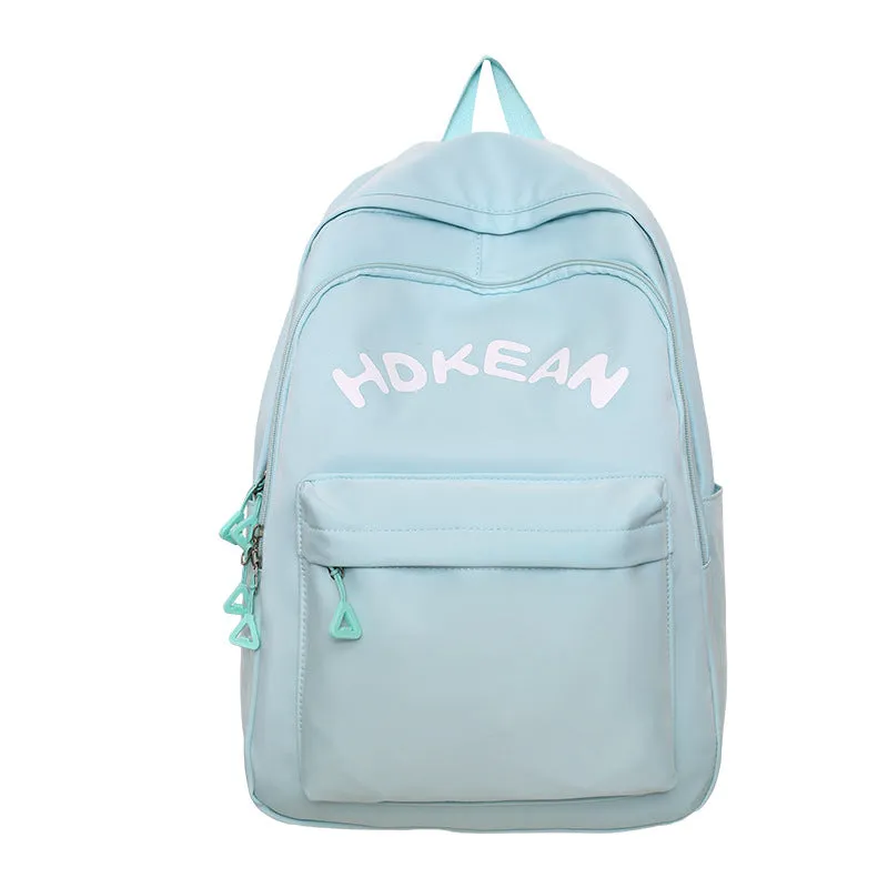 Wholesale Simple Large Capacity All-Match Student Bag Preppy Style Backpack Good-looking Leisure Couple Backpack