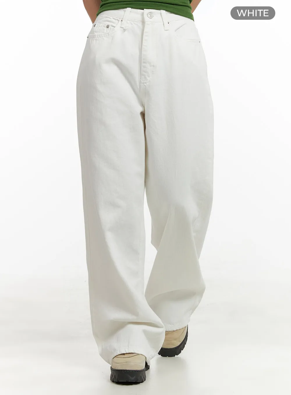 Wide Leg Cotton Trousers CU404