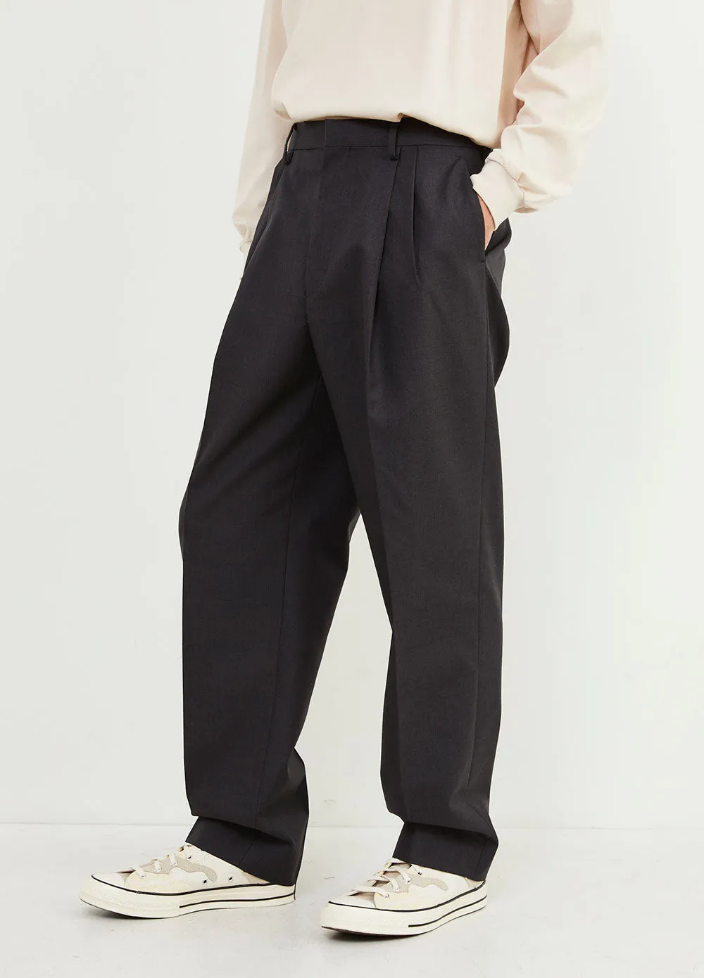 Wide Wool Slacks