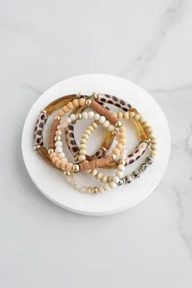 Wild and Fresh Animal Print Stretch Bracelet Set