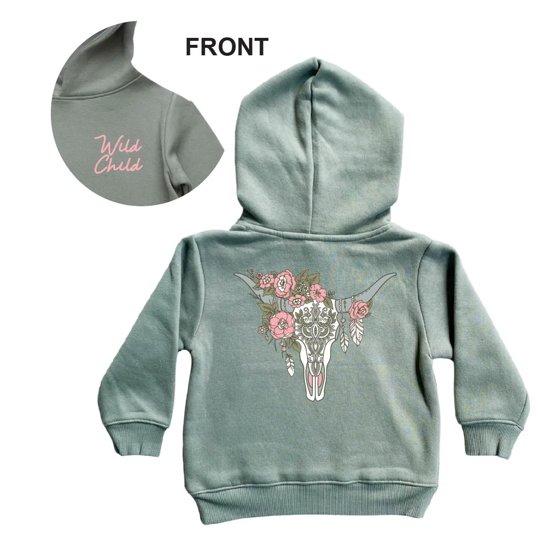 WIld Child Boho Skull Hoodie