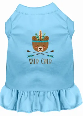 Wild Child Embroidered Dog Dress Baby Blue Lg (14)