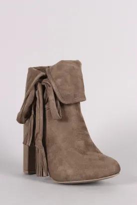 Wild Diva Lounge Fold Over Slouchy Booties