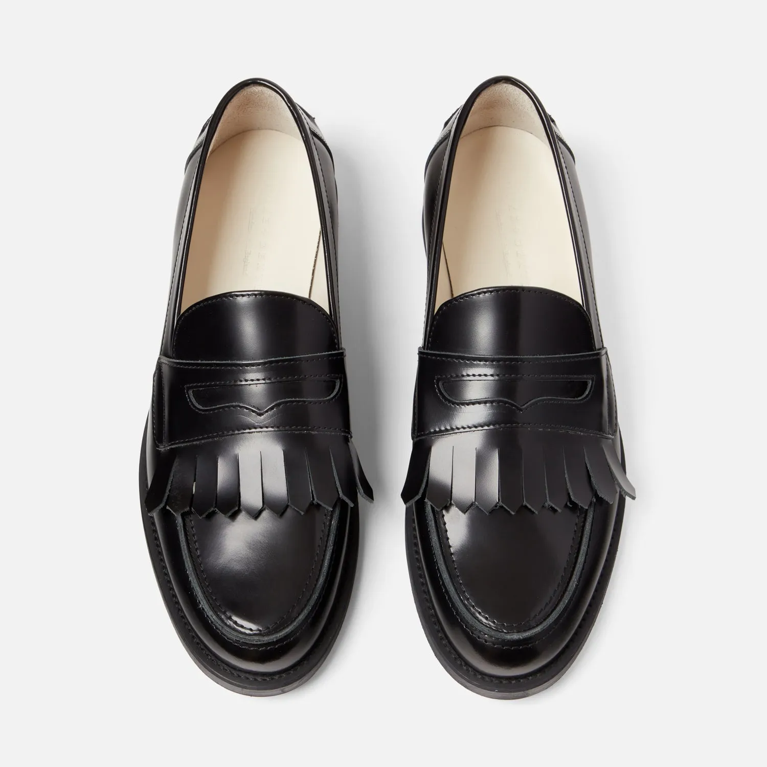 Wilde Black Fringe Penny Loafer - Men's