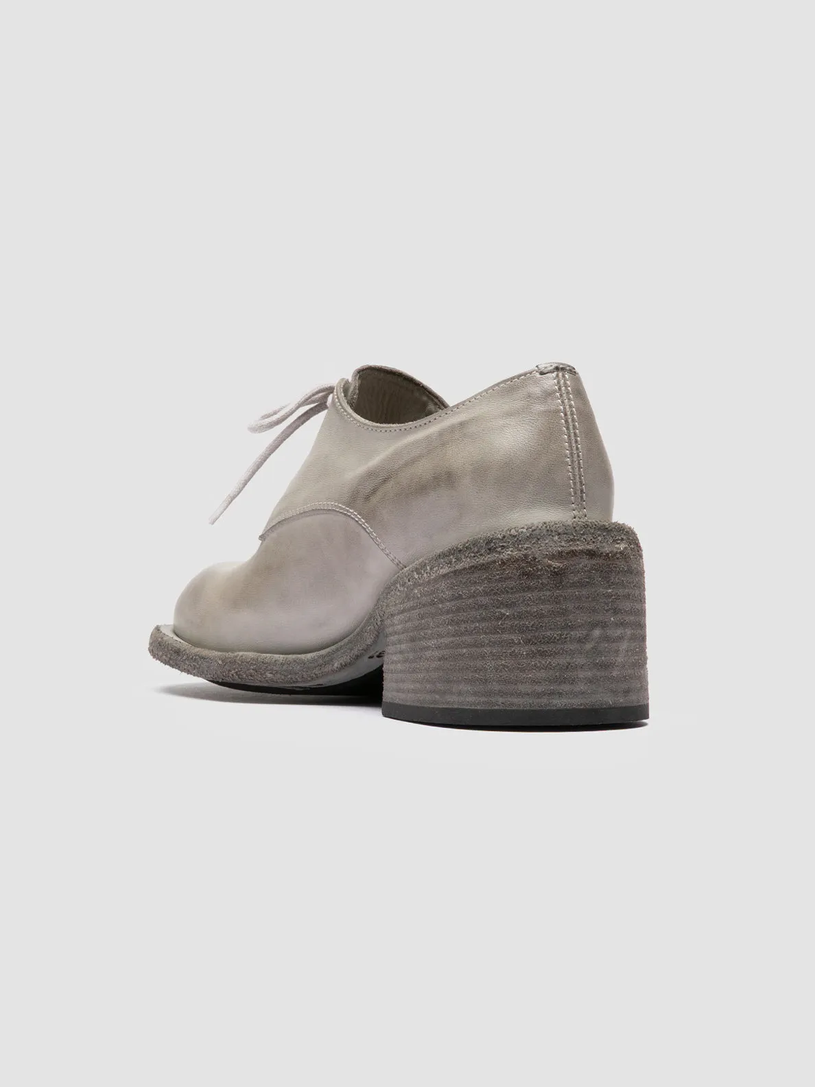 WILDS 001 - Gray Leather Derby Shoes