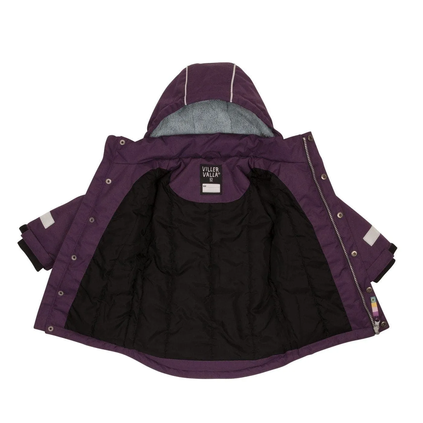 Winter Waterproof Insulated Parka: Grape