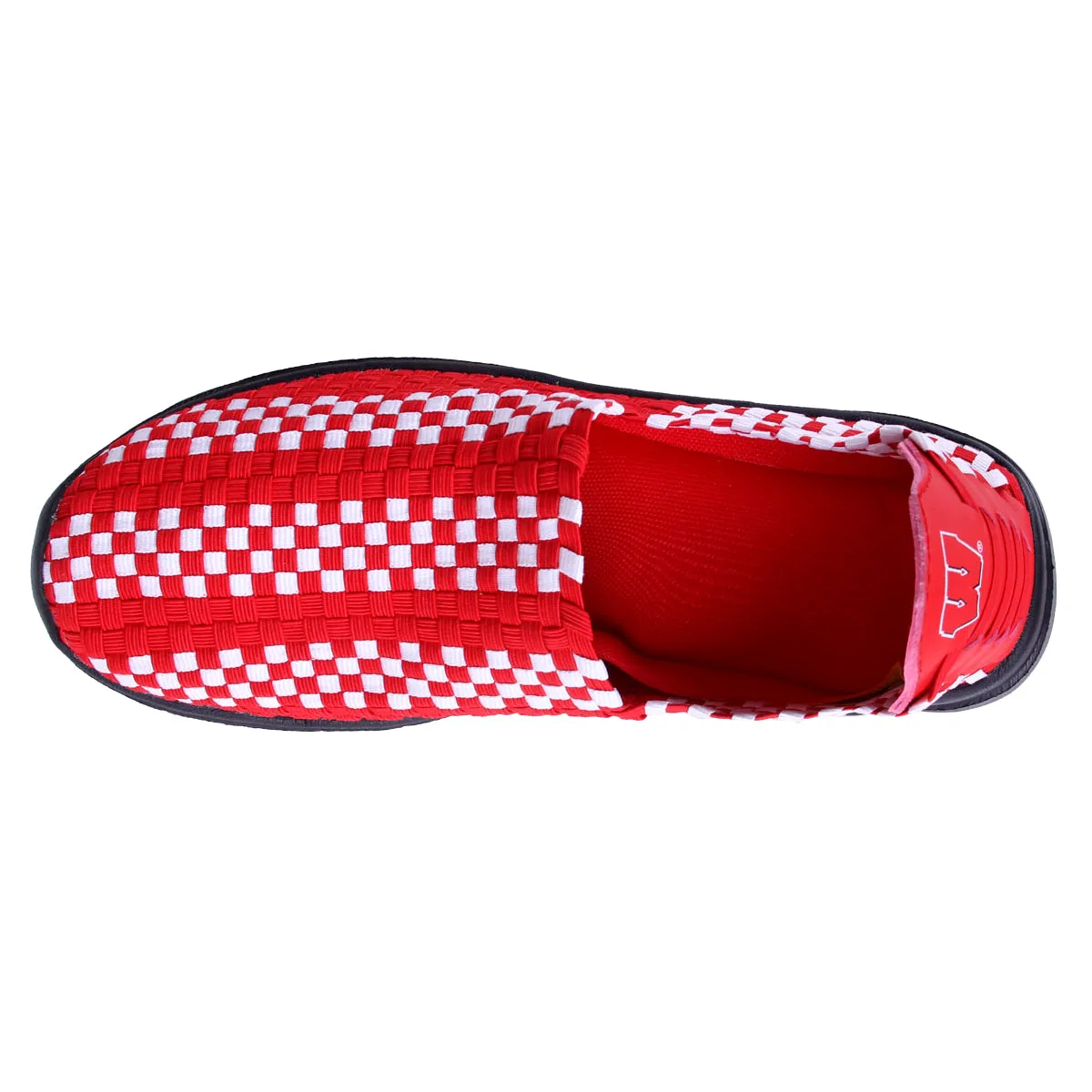 Wisconsin Badgers Woven Colors Comfy Slip On Shoes