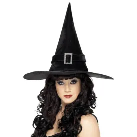 Witch Hat with Diamonte Buckle