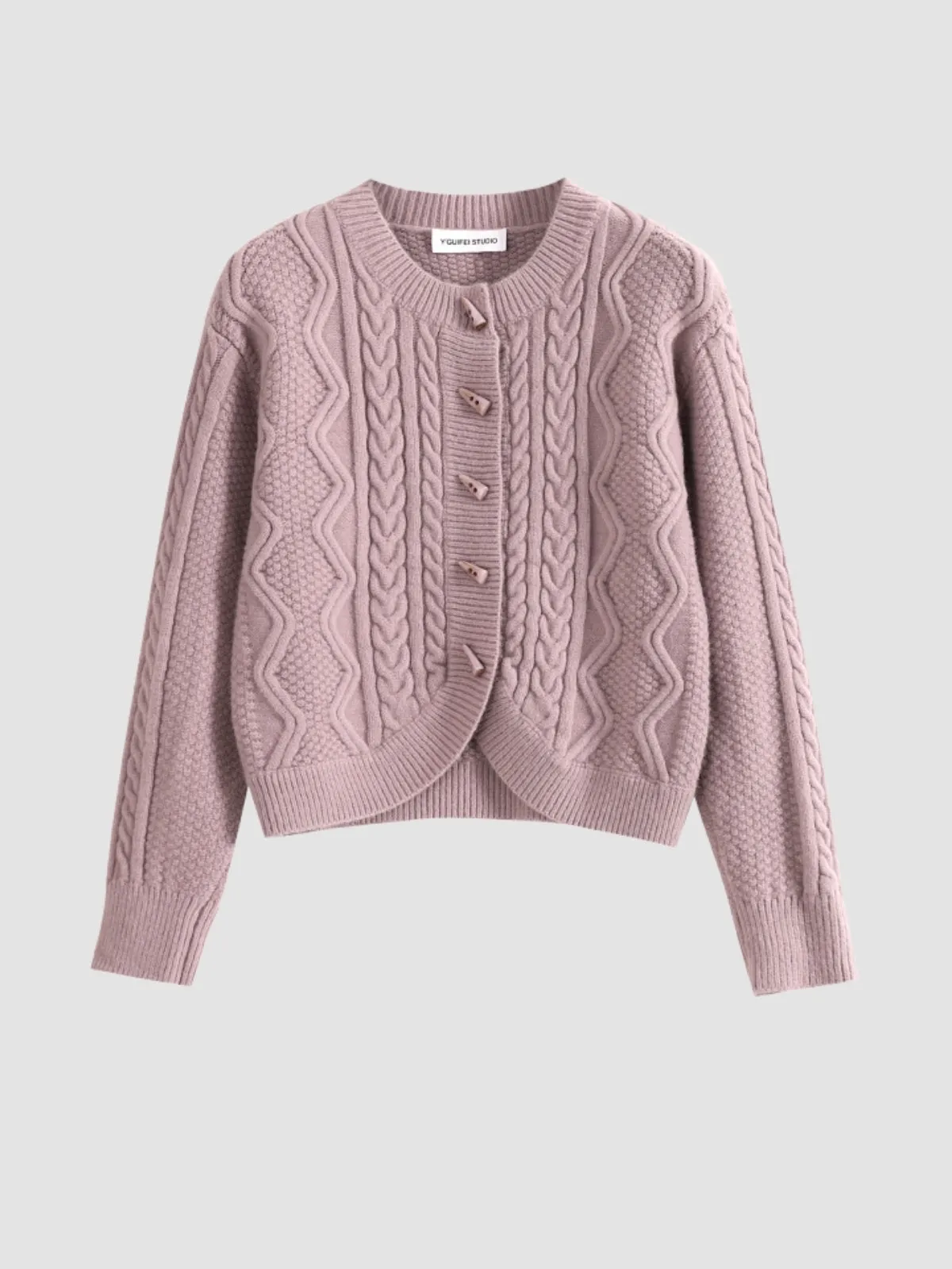 WLS Twist Knitted Cardigan Sweater