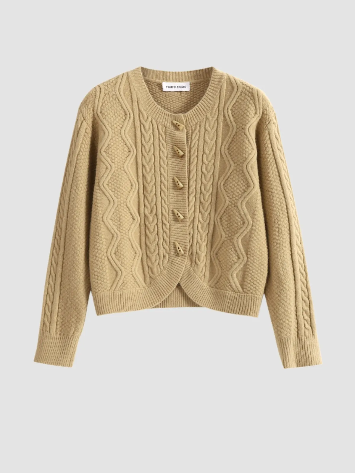 WLS Twist Knitted Cardigan Sweater