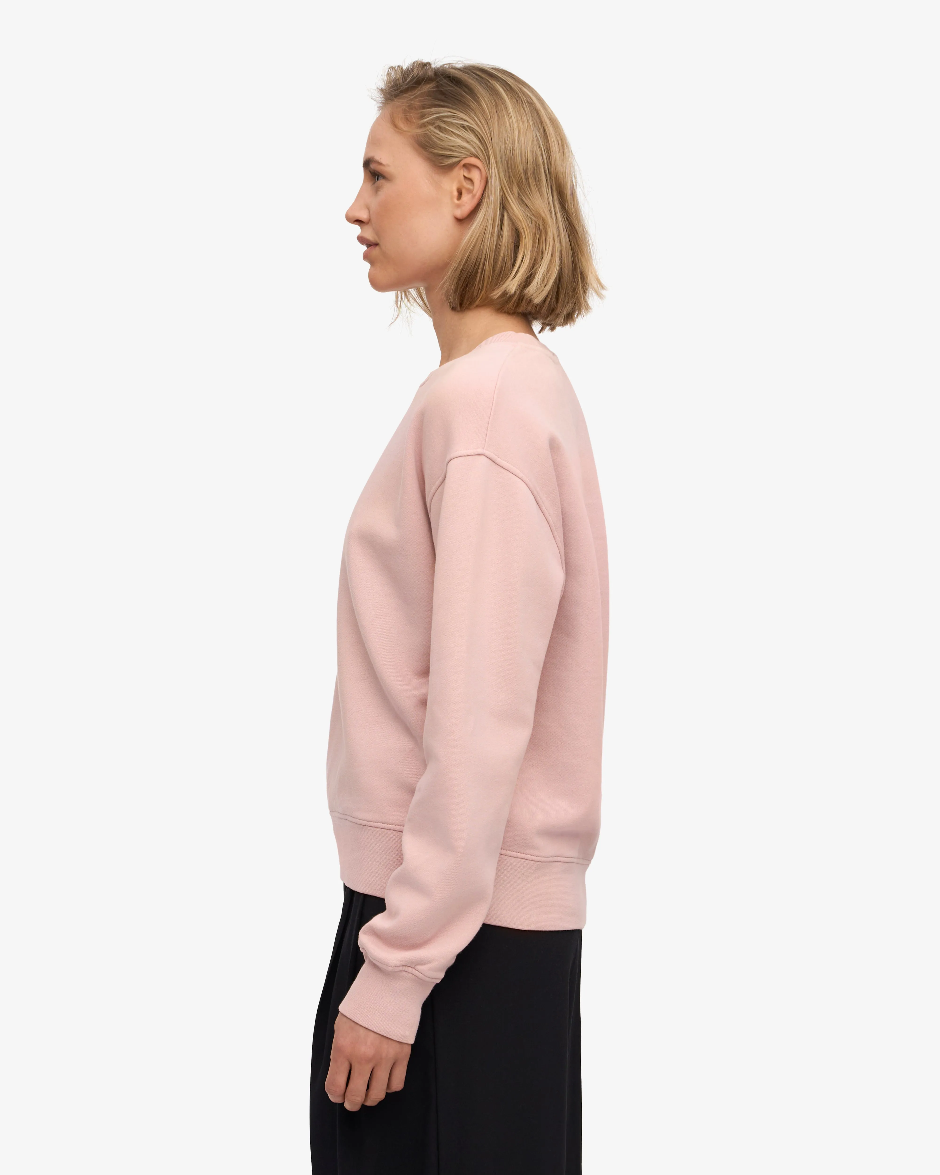 Women Classic Organic Crew - Faded Pink