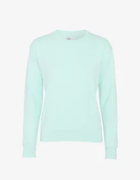 Women Classic Organic Crew - Light Aqua