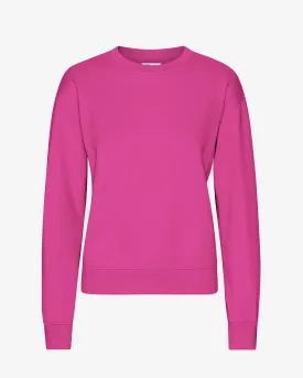 Women Classic Organic Crew - Magenta Blaze