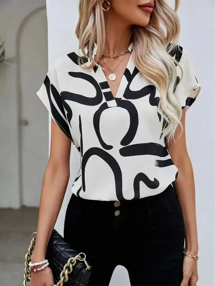 Women Summer Simple Style Blouses Shirts