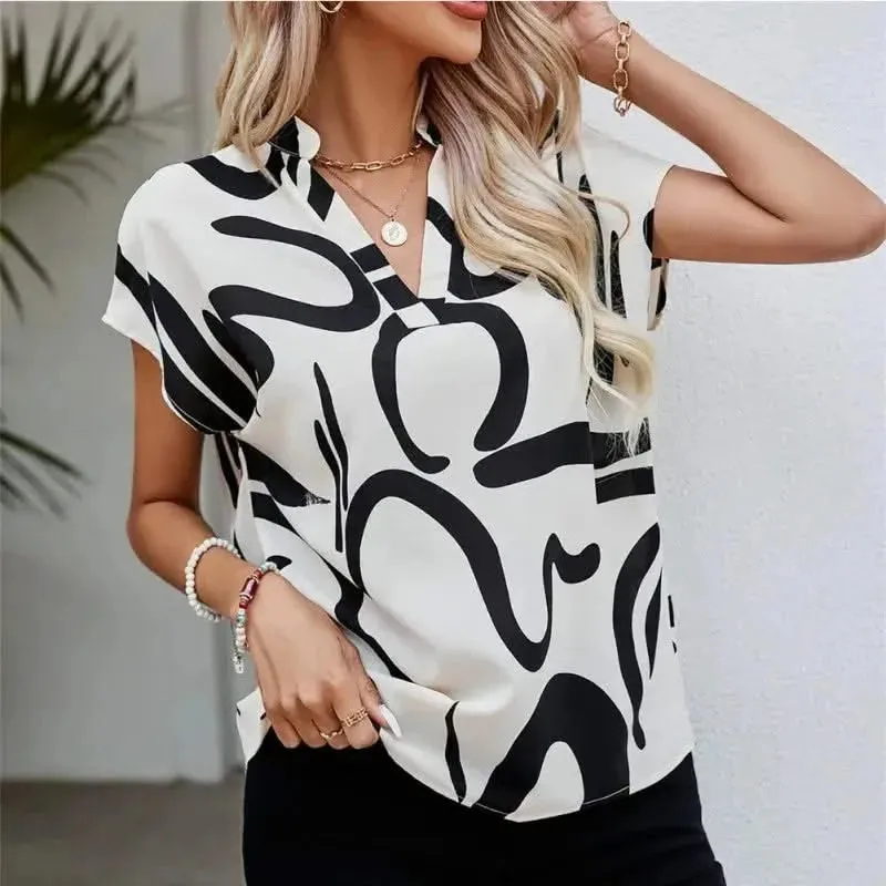 Women Summer Simple Style Blouses Shirts