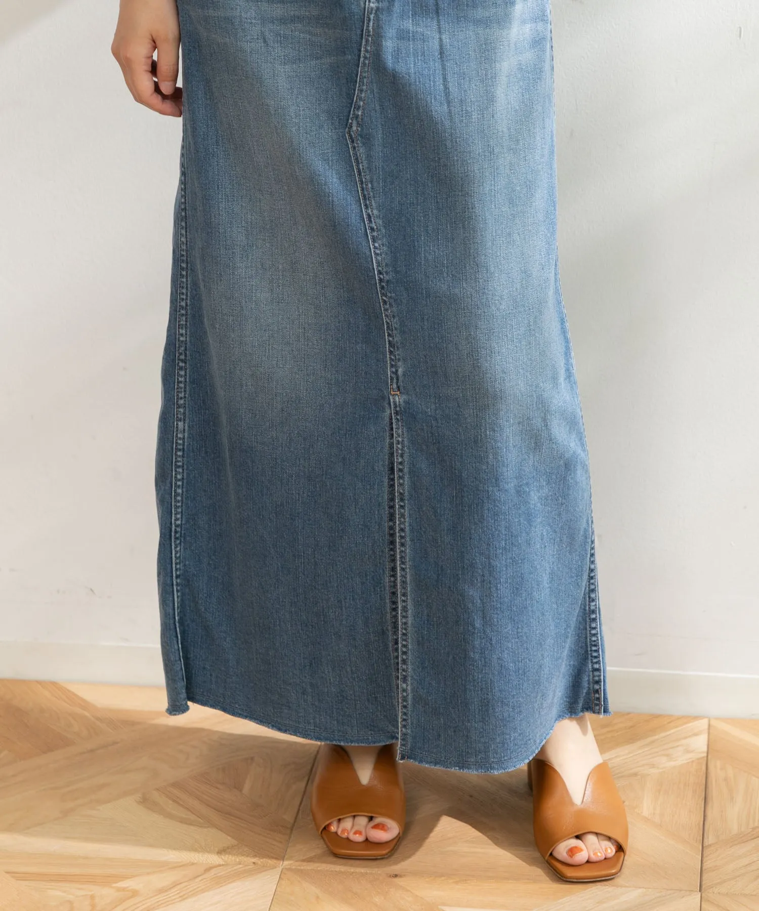 【WOMEN】Healthy denim Pear Maxi マキシスカート