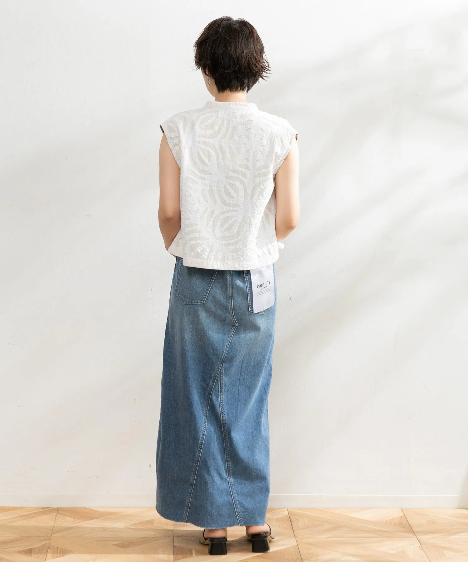 【WOMEN】Healthy denim Pear Maxi マキシスカート