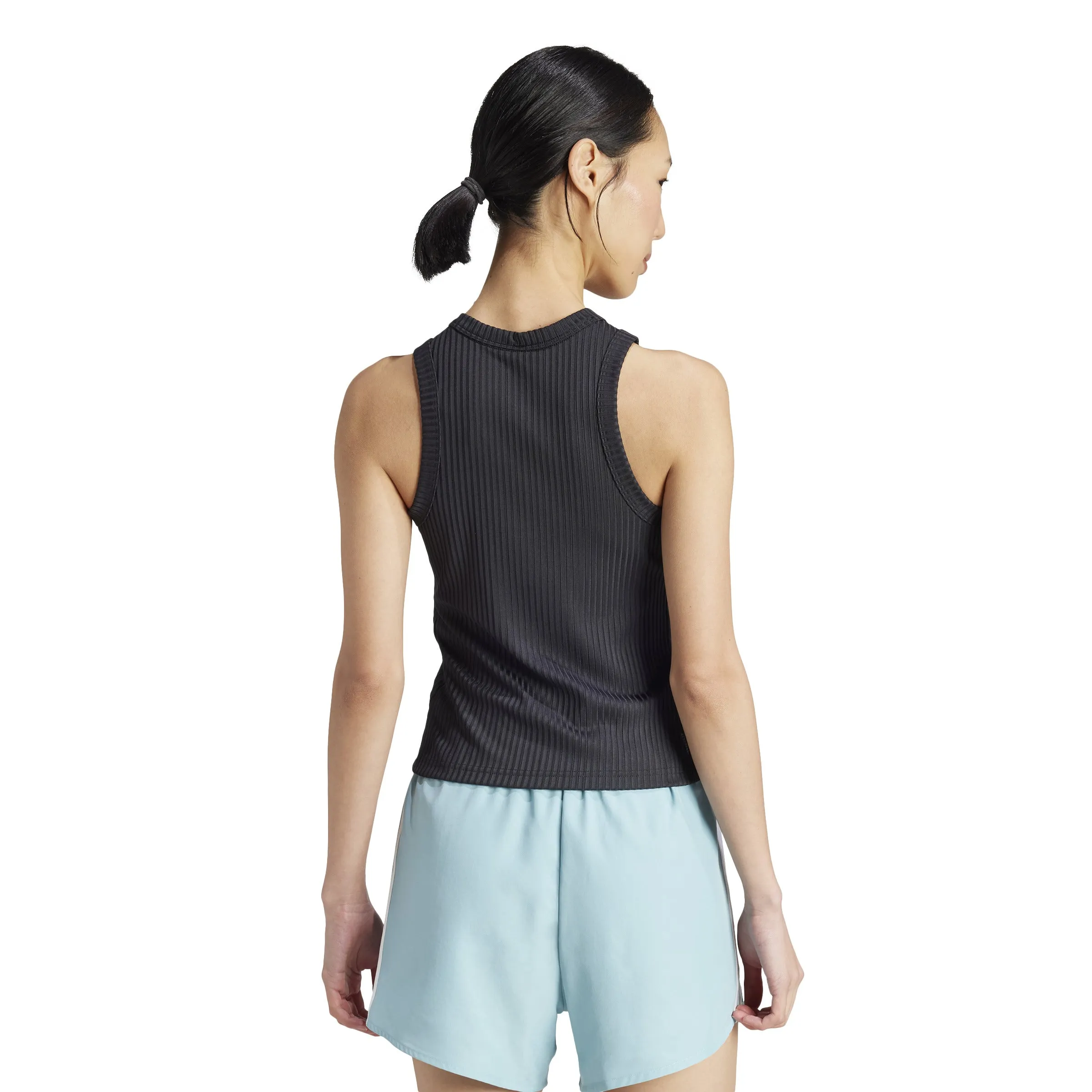 Women's Adidas All Gym Rib 3-Stripes Tank Top