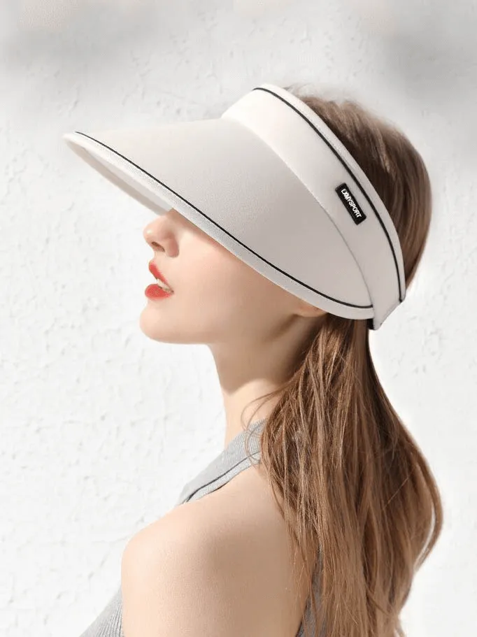 Women's Adjustable Sun Proof Hollow Cap / Visor Foldable Sun Hat - SF0501