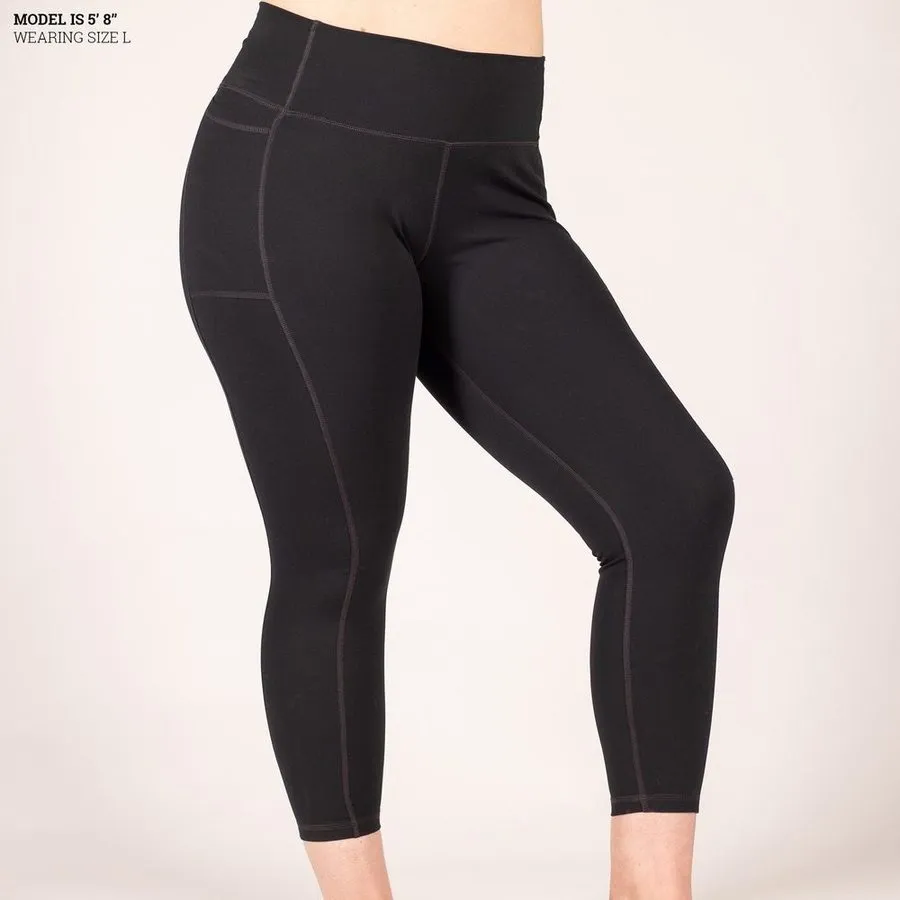 Women's Agility 7/8 High Waisted Leggings - Black