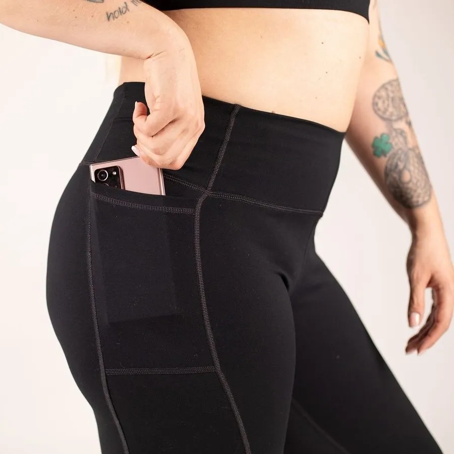 Women's Agility 7/8 High Waisted Leggings - Black