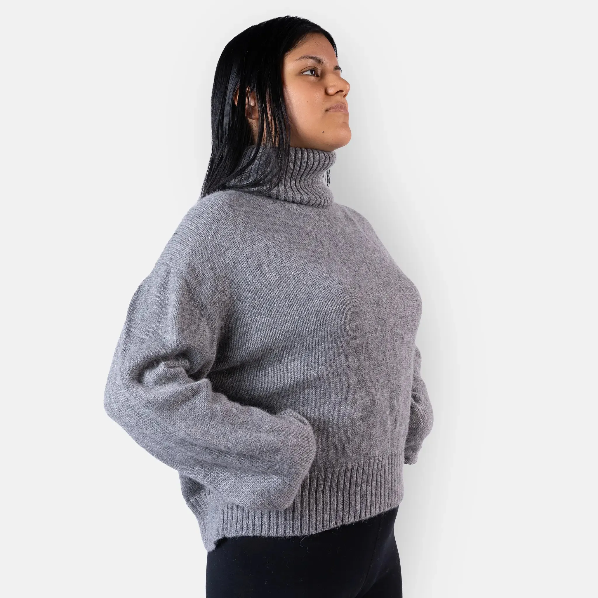 Women's Alpaca Wool Turtleneck Sweater