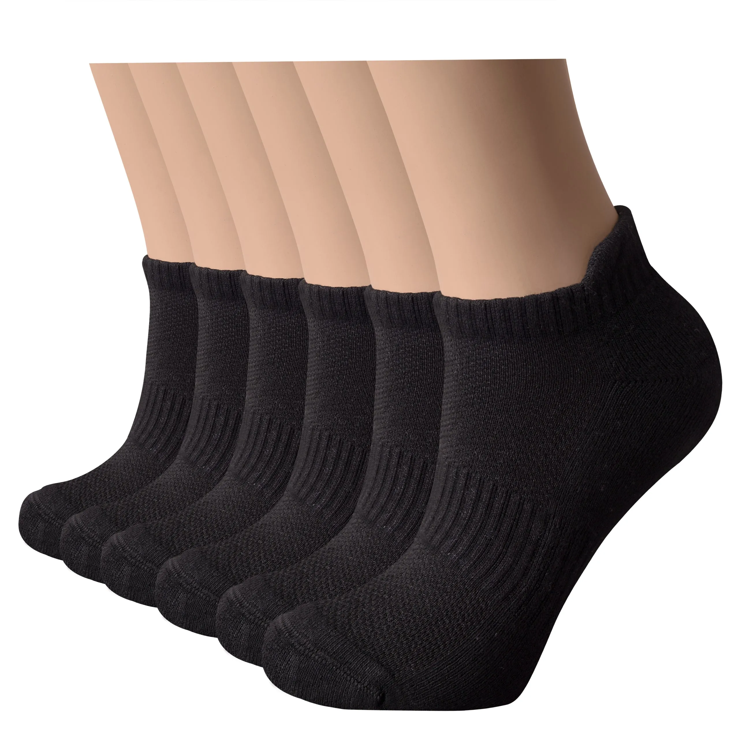 Women's Bamboo Running Socks | Low-cut Ankle Length | 6 Pack