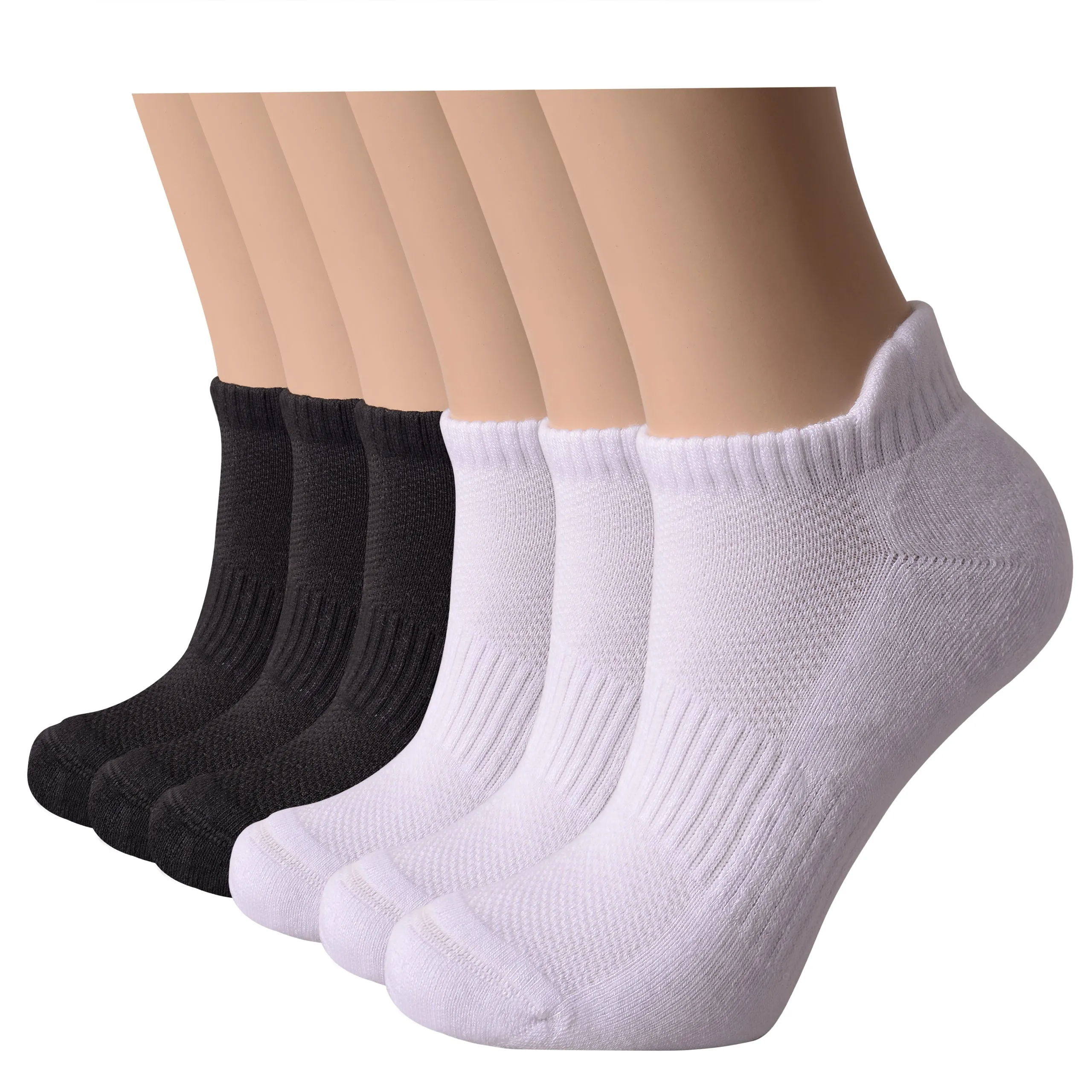 Women's Bamboo Running Socks | Low-cut Ankle Length | 6 Pack