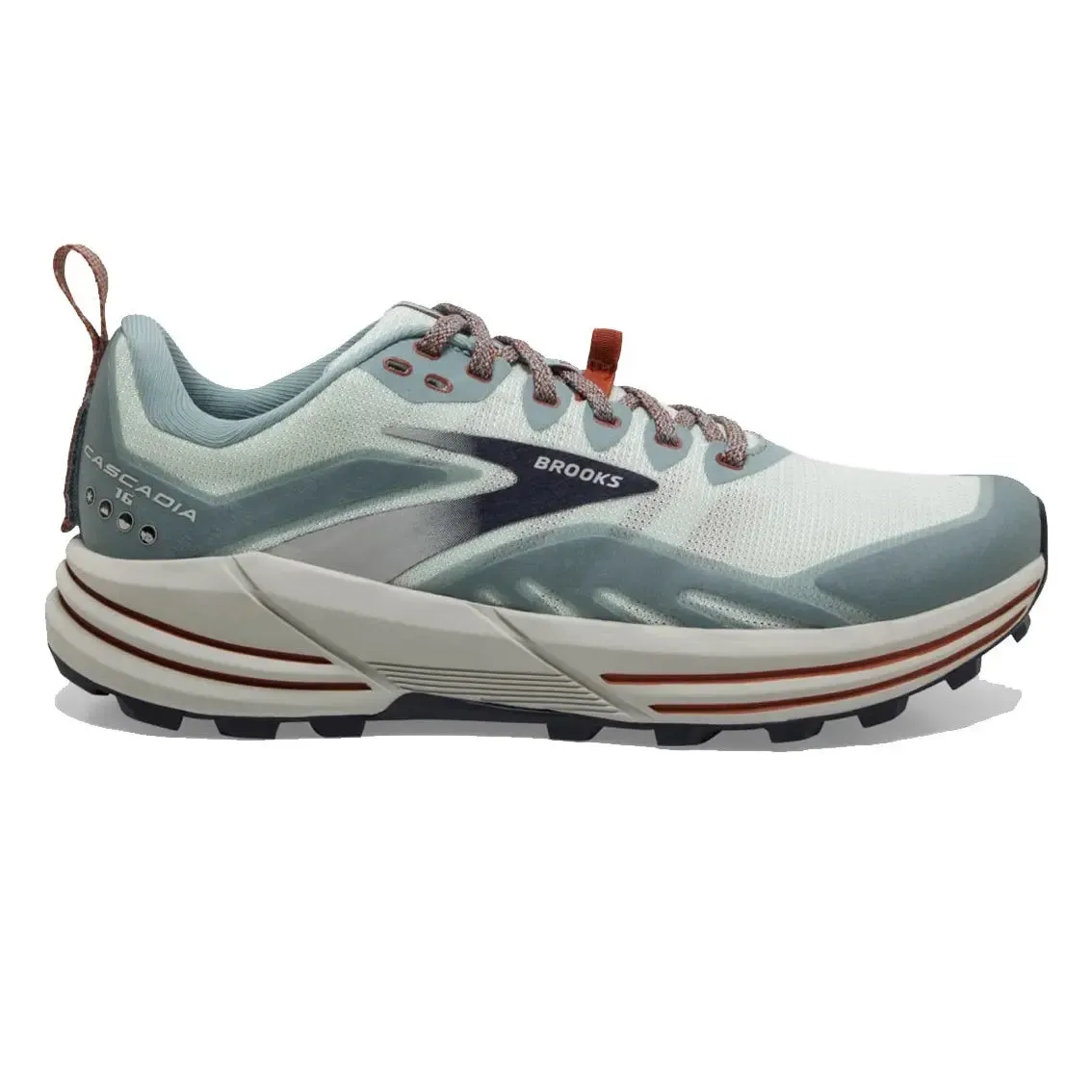 Womens Brooks Cascadia 16 - Aqua / Tourmaline / Rooibos