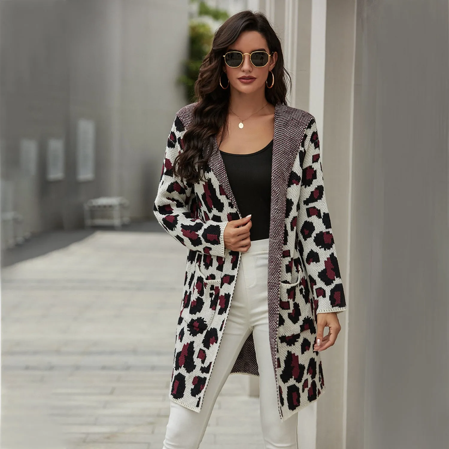 Women's Cardigan Pocket Sweater Jacket for Fall and Winter