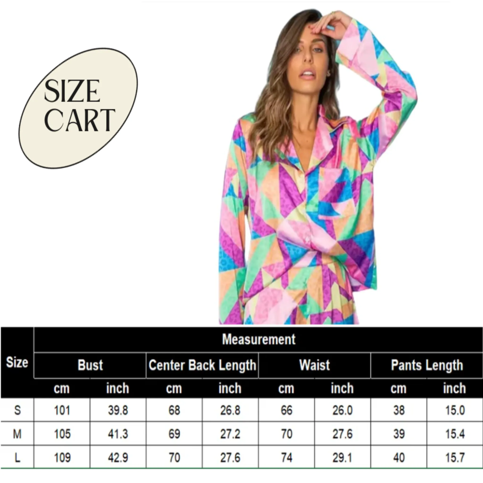 Women's Colorful Pajama Set